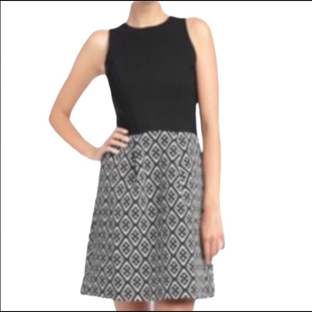 Lucky Brand Diamond Pattern Sleeveless Dress